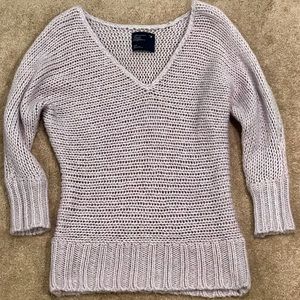 Wide V neck sweater